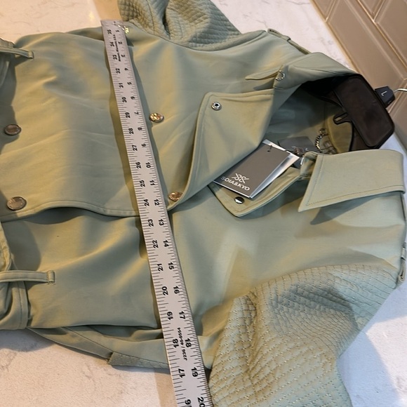 NWT Anthropologie Soia + Kyo “Kya” Trench Coat in Sage Size Small - Picture 14 of 16